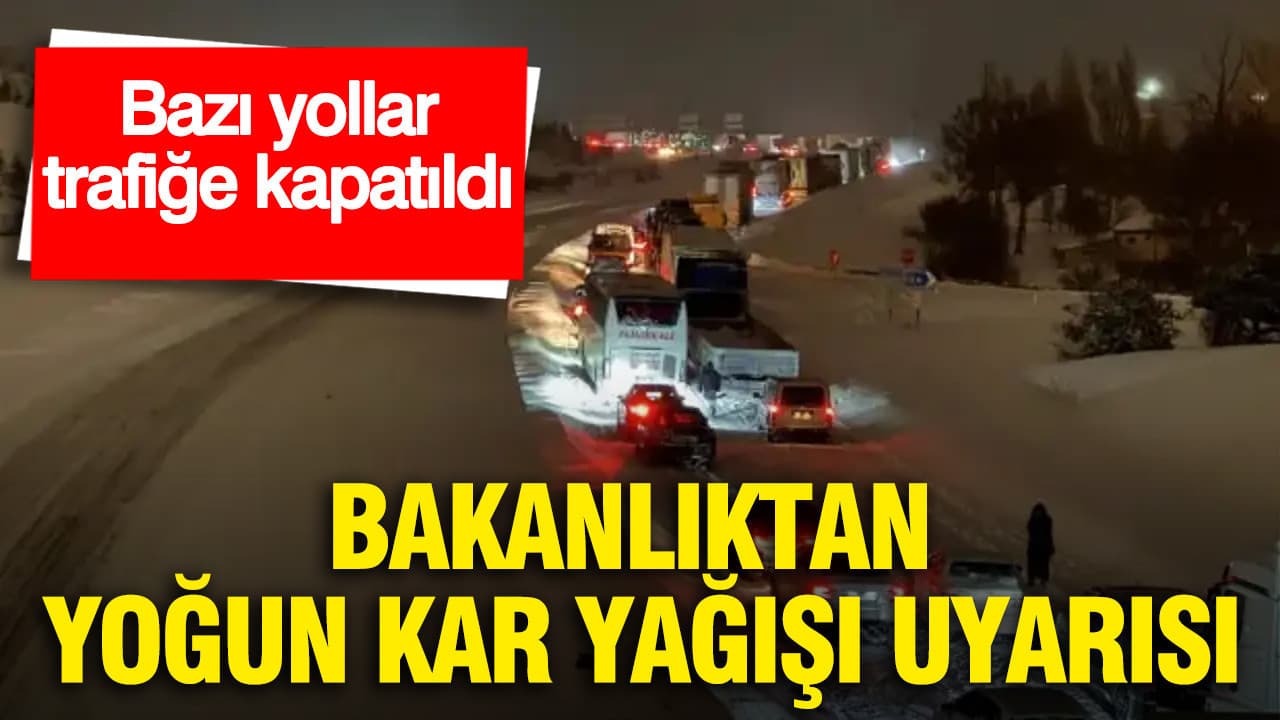SON DAKİKA: Yoğun Kar Yağışı Türkiye'nin Kritik Yollarını Felç Etti! Bakanlık Açıkladı, Ulaşım Durdu!